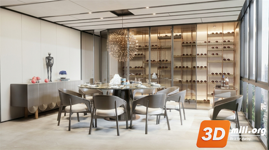 DINING ROOM SKETCHUP MODEL 